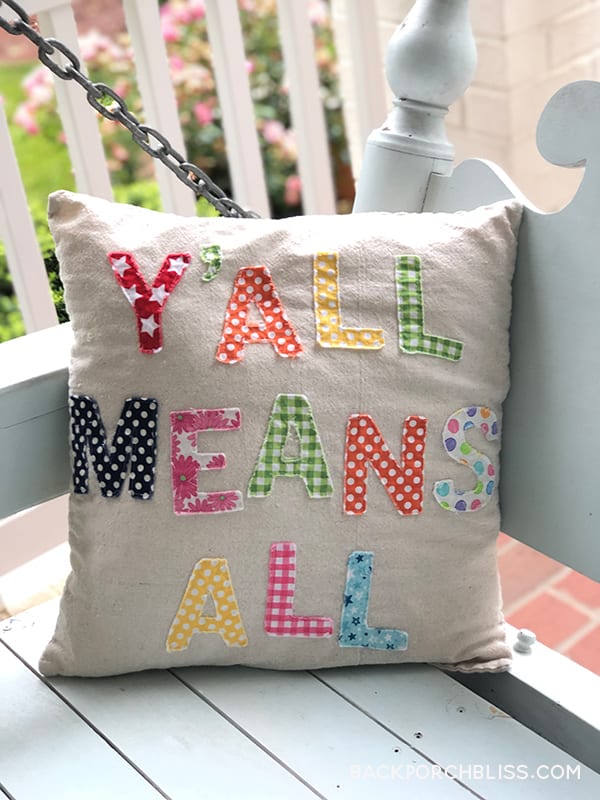 Easy DIY Pillows: Y’all Means All & Let’s Stay Home (with Free Download ...